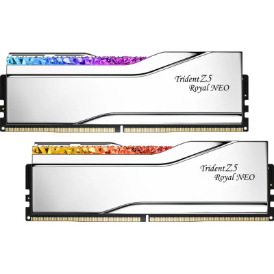 DDR5 96Gb KiTof2 PC-48000 6000MHz G.Skill Trident Z5 Royal Neo (F5-6000J2836F48GX2-TR5NS) CL28-36-36-96 1.35v Silver