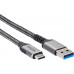Кабель USB-A male - USB-C male VCOM (CU401M-3M) USB3.2 10Gbs 3м