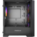 Корпус MicroATX Без БП Powercase ByteFlow Micro Black LE(CAMBFB-A4-LE) (Tempered Glass, 2xUSB 2.0, 1xUSB-A 3.2 5Гбит/с, 4х120mm ARGB fans, HD Audio+Mic, VGA MAX 305mm, CPU MAX 160mm, пылевые фильтры) Black