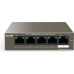 Коммутатор TENDA 5-port TEF1105P-4-38W (неуправляемый, настольный, матрица 1 Гбит/с, 0.74 Mpps, 5x100Mbit, PoE, бюджет 35 Вт)