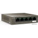 Коммутатор TENDA 9-port TEF1109P-8-63W (неуправляемый, настольный, матрица 1.8 Гбит/с, 1.34 Mpps, 9x100Mbit, PoE, бюджет 58 Вт )