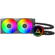 Система водяного охлаждения Montech LightFlow ARGB 240 LGA 1700/1200/15X/2066AM3/AM4/AM5 (TDP 280W, DUAL FAN 120mm) Blac