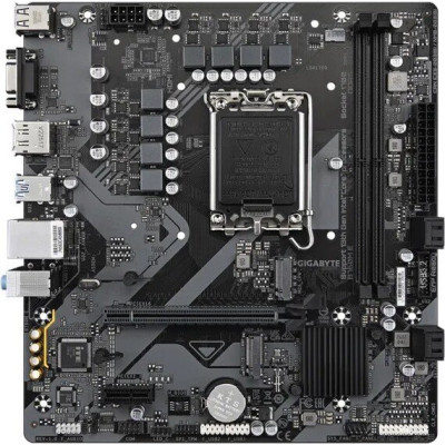 MB Gigabyte B760M E Soc-1700 (B760) PCI-E x16 PCI-Ex1 2xM.2 1GbE LAN RGB RAID 0/1/5/10 2xDDR5 7200MHz+ VGA+HDMI+DP mATX RTL