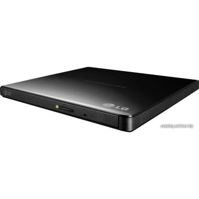 Внешний привод DVD+/-RW LG (GP57EB40.AHLE10B) (DVD Multi, внешний Slim, интерфейс USB-A, толщина 14 мм, цвет чёрный) (RTL)