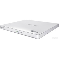 Внешний привод DVD+/-RW LG (GP57EW40.AHLE10B) (DVD Multi, внешний Slim, интерфейс USB-A, толщина 14 мм, цвет белый) (RTL