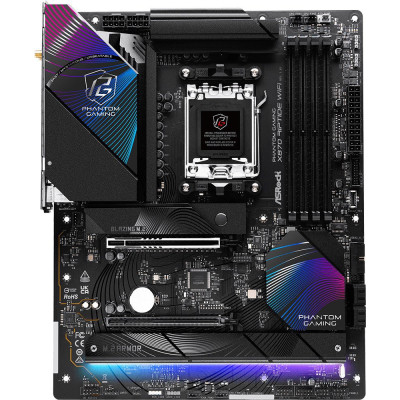 MB ASRock X870 RIPTIDE WIFI Soc-AM5 (X870) 2xPCI-Ex16 3xM.2+M.2(Wi-Fi/BT) 2.5GbE LAN Wi-Fi 7 BT 5.4 3xARGB+RGB RAID 0/1/10 4xDDR5 8000MHz+ HDMI+2xUSB Type-C ATX RTL