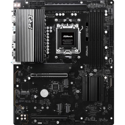 MB ASRock B850 PRO-A Soc-AM5 (B850) 2xPCI-Ex16 4xM.2+M.2(Wi-Fi/BT) 2.5GbE LAN 3xARGB+RGB RAID 0/1/10 4xDDR5 8000MHz+ HDMI+USB Type-C ATX RTL