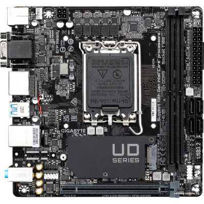 MB Gigabyte H610I Soc-1700 (H610) PCI-Ex16 M.2 1GbE LAN 2xDDR5 5600MHz VGA+2xDP+HDMI Mini-ITX RTL