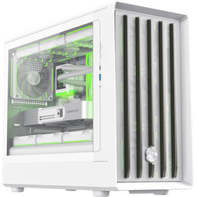 Корпус ATX Без БП GameMax Legend CLAW 360 WH (Tempered Glass, USB3.0*1+1xType-C Gen2, HD Audio+Mic, 4*PWM/ARGB FAN (Tornado-T12 ARGB)+ ARGB Controller box HUB+Remote, VGA MAX 420mm, CPU MAX 175mm, пылевые фильтры) White