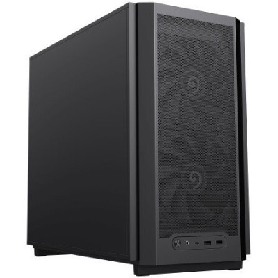 Корпус MicroATX Без БП GameMax F36 Dark (PREMIUM (Plastic+ Dust Mesh), USB3.0*2+TYPE-C(GEN2), Combo Audio, 2x140MM PWM Fan(GMX-14WFBK-PWM), 1x120MM PWM Fan(GMX-12WFBK-PWM), VGA MAX 350mm, CPU MAX 169mm, пылевые фильтры) Black