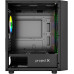 Корпус MicroATX Без БП Project X Hawk (Tempered Glass,  2xUSB-A 3.2 5Гбит/с, 4x120mm NO FAN , HHD Audio+Mic, 2x3.5