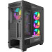 Корпус ATX Без БП Project X Maverick (Tempered Glass, 1xUSB 2.0, 2xUSB-A 3.2 5Гбит/с, 1xType C, 4x120mm FAN(4 ARGB Fan included)+6pin controller set, HD Audio+Mic, 2x3.5