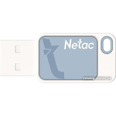 USB2.0 64Gb Netac UA31 (NT03UA31N-064G-20BL) USB 2.0 Type-A, пластик, без колпачка, белый
