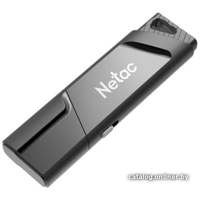 USB3.2 32Gb Netac U336 (NT03U336S-032G-32BK) (USB 3.2 Gen 1 Type-A (5 Гбит/сек), выдвижной разъем, пластик, цвет черный)