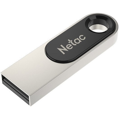 USB3.2 16Gb Netac U278 (NT03U278N-016G-30PN) (USB 3.2 Gen 1 Type-A (5 Гбит/сек), без колпачка, металл, цвет серебристый/черный)