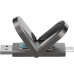USB3.2 512Gb Netac US9 (NT03US9C-512G-32TA) USB 3.2 TGen 2 Type-A/Type-C (10 Гбит/сек), раскладной корпус, металл, цвет серый