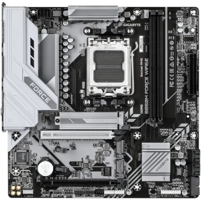 MB Gigabyte B850M FORCE WF6E Soc-AM5 (B850) 2xPCI-Ex16 3xM.2  2.5GbE LAN Wi-Fi 6E BT 5.3 3xARGB+RGB RAID 0/1/10 2xDDR5 9600MHz+ DP+HDMI mATX RTL