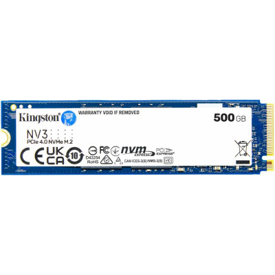 SSD M.2 2280 M PCI Express 4.0 x4 Kingston 500Gb SNV3S (SNV3S/500GBK) 5000/3000 MBps Bulk