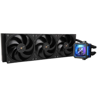 Система водяного охлаждения Thermalright Frozen Warframe PRO 360 Black  (F-WFRAME-PRO-360-BL) / (LGA115X/1200/1700/2011/2066/FM1/FM2/FM2+/AM2/AM2+/AM3/AM3+/AM4/AM5) / LCD Display / 3x120mm / PWM / Black