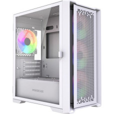 Корпус MicroATX Без БП Powercase ByteFlow Micro White (CAMBFW-A4-LE) (Tempered Glass, 2xUSB 2.0, 1xUSB-A 3.2 5Гбит/с, 4х