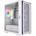 Корпус MicroATX Без БП Powercase ByteFlow Micro White (CAMBFW-A4-LE) (Tempered Glass, 2xUSB 2.0, 1xUSB-A 3.2 5Гбит/с, 4х120mm ARGB fans, HD Audio+Mic, VGA MAX 305mm, CPU MAX 160mm, пылевые фильтры) White