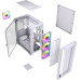 Корпус MicroATX Без БП Powercase ByteFlow Micro White (CAMBFW-A4-LE) (Tempered Glass, 2xUSB 2.0, 1xUSB-A 3.2 5Гбит/с, 4х120mm ARGB fans, HD Audio+Mic, VGA MAX 305mm, CPU MAX 160mm, пылевые фильтры) White