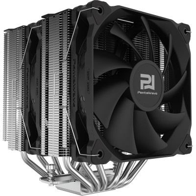 Кулер PentaWave Z06D LE SRB LGA1700/1851/AM4/AM5 (8 шт/кор, TDP 275W, 2*120mm PWM Fan, 6 тепловых трубок 6мм, медное основание, 600-1750RPM, 12-29,6dBa)  Black (не в составе ПК)