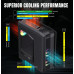 Корпус ATX Без БП GameMax Dragon Knight 2 (Tempered Glass, 2xUSB 3.0, 2xUSB 2.0, 1хType-C, Combo Audio, 5x120mm(FN-12Rainbow-C9,Fan included), 9905 HUB ARGB Controller, 8 PCIe slots, 8х3.5 HDD + 2х2.5 SSD * 2; or 10х2.5 SSD, VGA MAX 420mm, CPU MAX 170mm,