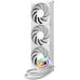 Система водяного охлаждения ID-Cooling FX360 LCD PE WHITE LGA1851/1700/1200/115X/AM4/AM5 (6шт/кор,TDP 350W, ARGB PUMP, LCD Display, PWM, TRIPLE FAN 120mm, белый) RET