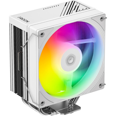 Кулер ID-Cooling FROZN A410 SE ARGB WHITE LGA1700/1200/115X/AM5/AM4 (10шт/кор, TDP 180W, PWM, 4 тепл.трубки прямого контакта, ARGB FAN 120mm, белый) RET