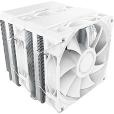 Кулер Montech NX600 White LGA115X/1200/1700/1851,AM4/AM5 (9шт/кор, 4Pin PWM, 6 тепл.трубок + медная база, 2*FAN 120mm, 8