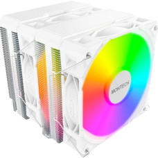 Кулер Montech NX600 ARGB White LGA115X/1200/1700/1851,AM4/AM5 (9шт/кор, 4Pin PWM & ARGB 5V3Pin, 6 тепл.трубок + медная б