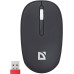 Мышь беспроводная Defender Smart MM-396 (52396) (ноутбучная мышь, беспроводная Bluetooth/беспроводная радио, сенсор оптический 1600 dpi, 3 кнопки, колесо с нажатием, цвет черный)