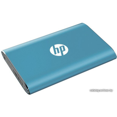 Внешний накопитель SSD USB3.2 HP P500 1TB (1F5P6AA) (USB 3.2 Gen2, 420/260Mbps, 6K/19K IOPs, металл, Кабель+ переходник, цвет синий)