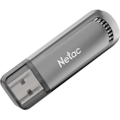 USB3.2 128Gb Netac UA61B ( NT03UA61B-128G-32GM) USB 3.2 Type-A, пластик, с колпачком, серебристый