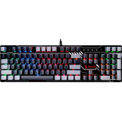 Клавиатура A4Tech Bloody B808N (игровая для ПК, механико-оптическая, Light Strike Blue, пластик, интерфейс подключения - USB-A, подсветка, влагозащита, цвет черный )
