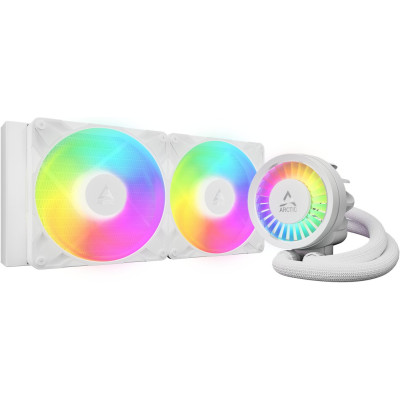 Система водяного охлаждения Arctic Cooling Liquid Freezer III Pro 280 A-RGB White (ACFRE00187A) (4пин, LGA 1700, 1851, AM4, AM5, 2x140mm FDB PWM 1xVRM, 400–2500 RPM) RTL