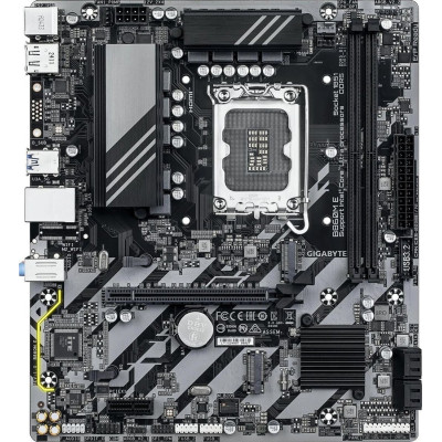 MB Gigabyte B860M E Soc-1851 (B860) PCI-Ex16 PCI-Ex1 2xM.2 1GbE LAN 2xARGB RAID 0/1/5/10 2xDDR5 8800MHz+ DP+HDMI mATX RTL