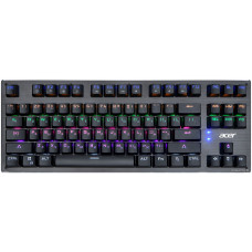 Клавиатура Acer OKW126 (ZL.KBDEE.00G) (игровая для ПК, механическая, Outemu Blue, ход тактильные/с громким кликом, метал