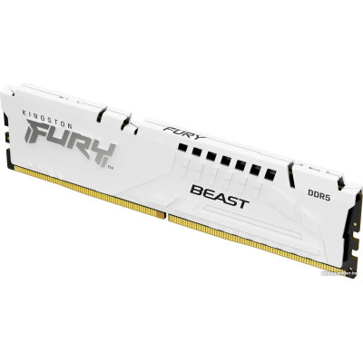 DDR5 16Gb PC-48000 6000MHz 6400MHz Kingston FURY Beast White (KF560C30BWE-16) CL30
