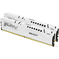 DDR5 32Gb PC-51200 6400MHz Kingston FURY Beast White (KF564C32BWEK2-32) CL32