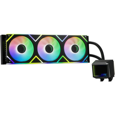 Система водяного охлаждения ADATA XPG Levante II 360 BLACK (LEVANTEII360-BKCWW) LGA1851/1700/1200/115X, AMD AM5/AM4 (TDP 300W, ARGB, PWM, TRIPLE FAN 120mm) RET