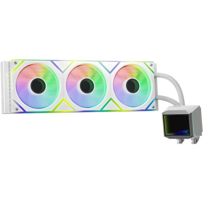 Система водяного охлаждения ADATA XPG Levante II 360 White (LEVANTEII360-WHCWW) LGA1851/1700/1200/115X, AMD AM5/AM4 (TDP 300W, ARGB, PWM, TRIPLE FAN 120mm) RET