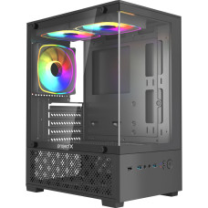 Корпус MicroATX Без БП Project X Crystal (Tempered Glass, 2xUSB 3.0, 1xUSB-A 3.2 5Гбит/с, 3x120mm FAN (3 ARGB Fan includ