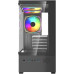 Корпус MicroATX Без БП Project X Crystal (Tempered Glass, 2xUSB 3.0, 1xUSB-A 3.2 5Гбит/с, 3x120mm FAN (3 ARGB Fan included, M60)+6 pin controller set, HD Audio+Mic, 1x3.5