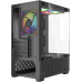 Корпус MicroATX Без БП Project X Crystal (Tempered Glass, 2xUSB 3.0, 1xUSB-A 3.2 5Гбит/с, 3x120mm FAN (3 ARGB Fan included, M60)+6 pin controller set, HD Audio+Mic, 1x3.5