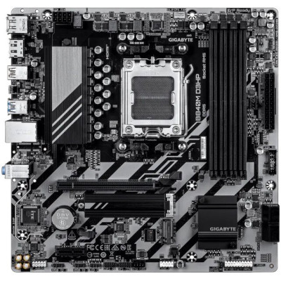MB Gigabyte B840M D3HP Soc-AM5 (B840) PCI-Ex16 PCI-Ex1 2xM.2 1GbE LAN 3xARGB+RGB RAID 0/1/10 4xDDR5 8200MHz+ 2xDP+HDMI mATX RTL
