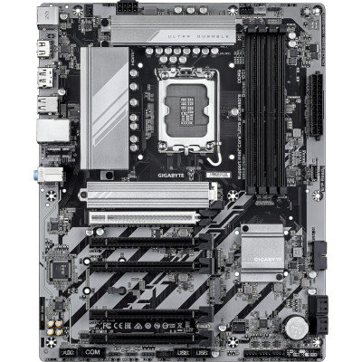 MB Gigabyte B860 DS3H Soc-1851 (B860) 5xPCI-Ex16 2xM.2 2.5GbE LAN 3xARGB+RGB RAID 0/1/5/10 4xDDR5 9066MHz+ DP+HDMI ATX RTL