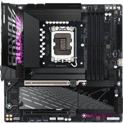 MB Gigabyte B860M AORUS ELITE WIFI6E (B860M A ELITE WIFI6E) Soc-1851 (B860) 2xPCI-Ex16 3xM.2 2.5GbE LAN WiFi 6E BT 5.3 3xARGB+RGB RAID 0/1/5/10 4xDDR5 9200MHz+ DP+HDMI+Type-C+HDMI(front) mATX RTL