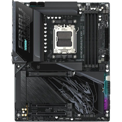 MB Gigabyte X870E AORUS ELITE X3D (X870E A ELITE X) Soc-AM5 (X870E) 3xPCI-Ex16 4xM.2 5GbE LAN Wi-Fi 7 BT 5.4 3xARGB+RGB RAID 0/1/10 4xDDR5 9000MHz+ HDMI+2xUSB Type-C+HDMI(Front) ATX RTL